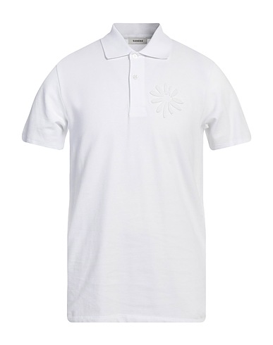 SANDRO Polo shirt White 100% Cotton