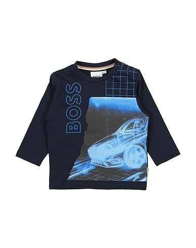 BOSS T-shirt Midnight blue 96% Cotton, 4% Elastane
