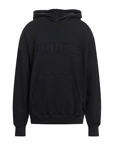 PURPLE Hooded track jacket  Black 100% Cotton