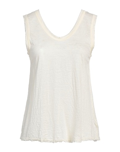 ZANONE Tank top BY SLOWEAR Pastel yellow 100% Linen