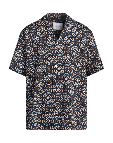 LES DEUX Patterned shirt 61% Tencel™, 36% Cotton, 3% Elastane