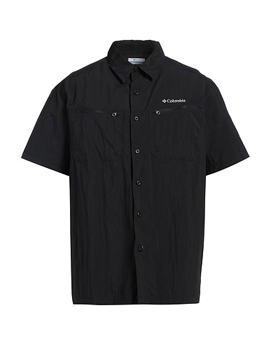 COLUMBIA Solid colour shirt Black 100% Nylon
