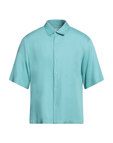 SANDRO Solid colour shirt Turquoise 67% Lyocell, 33% Viscose