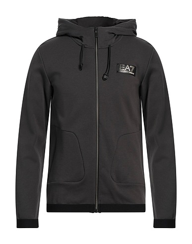 EA7 Hooded track jacket  Lead 70% Cotton, 30% Polyester, Polyamide, Elastane