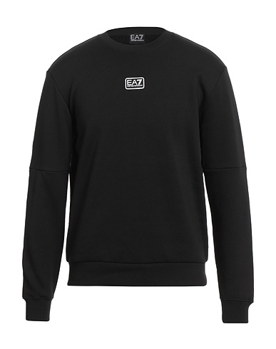 EA7 Sweatshirt Black 84% Cotton, 16% Polyester, Elastane