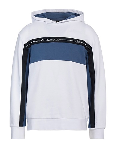 ARMANI EXCHANGE Hooded sweatshirt White 60% Cotton, 40% Polyester, Elastane