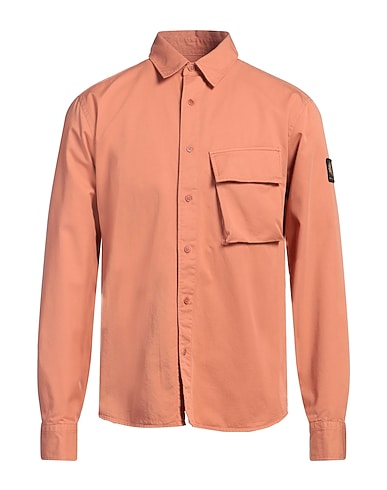BELSTAFF Solid colour shirt Salmon pink 100% Cotton