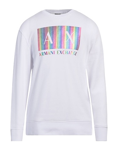 ARMANI EXCHANGE Sweatshirt White 88% Cotton, 12% Polyester