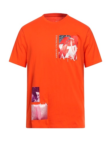 ARMANI EXCHANGE T-shirt Orange 100% Cotton