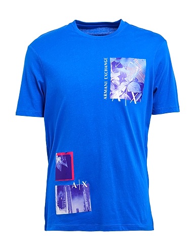 ARMANI EXCHANGE T-shirt Blue 100% Cotton