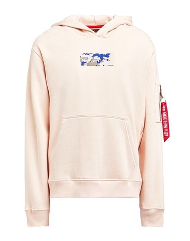 ALPHA INDUSTRIES Hoodie Cremeweiß 80% Baumwolle, 20% Polyester