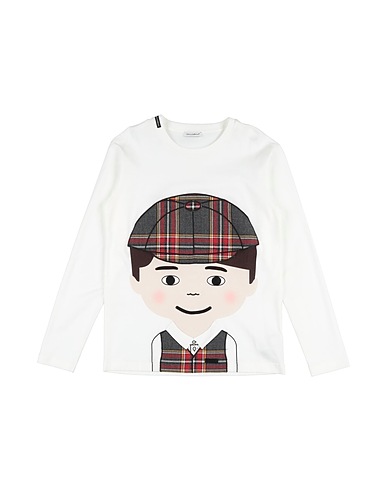 DOLCE&GABBANA T-shirt White 80% Cotton, 20% Virgin Wool