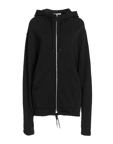 HELMUT LANG Hooded track jacket  Black 100% Cotton