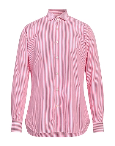 CALIBAN Striped shirt Fuchsia 100% Cotton