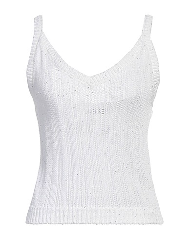 PESERICO Camisole White 98% Cotton, 2% Polyester