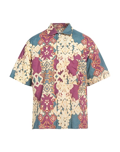 TINTORIA MATTEI 954 Patterned shirt Mauve 100% Cotton