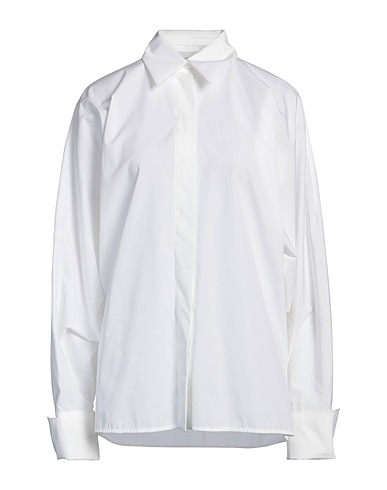 SPORTMAX Solid colour shirts & blouses White 100% Cotton