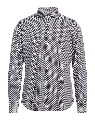 TINTORIA MATTEI 954 Patterned shirt White 100% Cotton