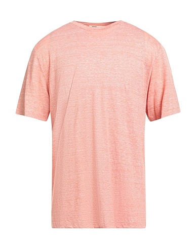MAURIZIO BALDASSARI T-shirt Salmon pink 50% Virgin Wool, 50% Linen
