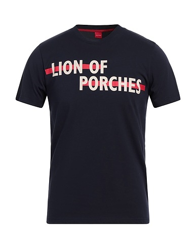 LION OF PORCHES T-shirt Blu navy 100% Cotone