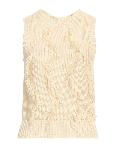 PESERICO Jumper Pastel yellow 75% Linen, 25% Cotton