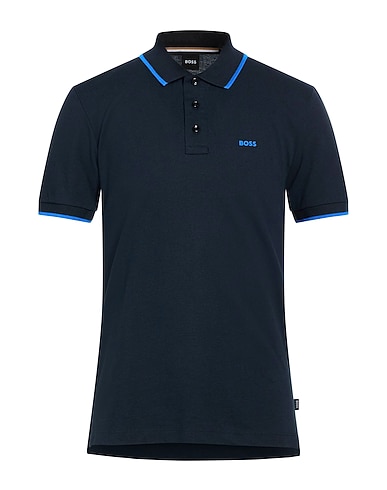 BOSS Polo shirt BLU NOTTE 100% Cotton