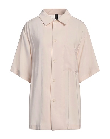 HEVÒ Solid colour shirts & blouses Beige 80% Viscose, 20% Polyester