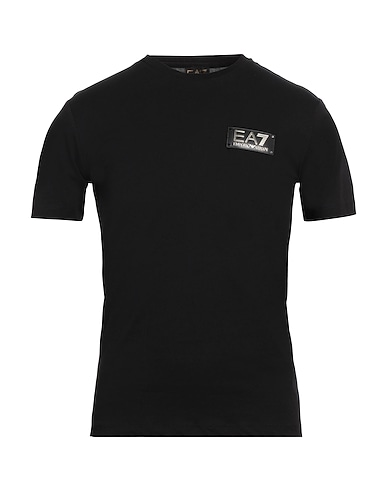 EA7 T-shirt Nero 100% Cotone