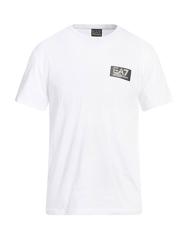 EA7 T-shirt White 100% Cotton