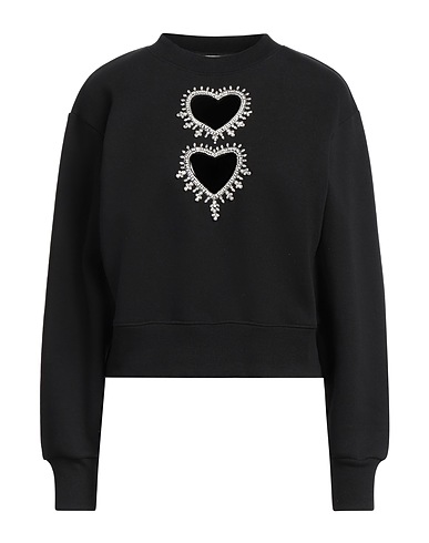 SANDRO Sweatshirt NERO 65% Cotton, 35% Polyester