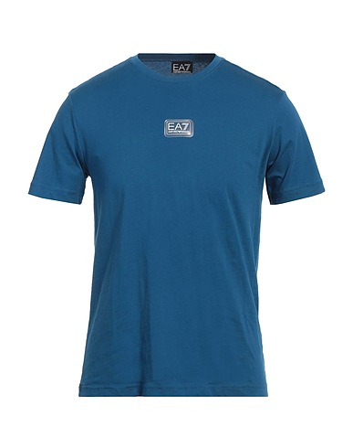 EA7 Basic T-Shirt Light blue 100% Cotton