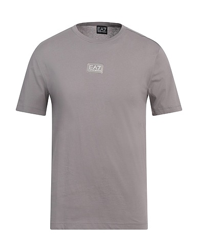 EA7 T-shirt Grigio 100% Cotone