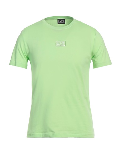 EA7 Basic T-Shirt Light green 100% Cotton