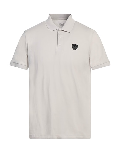 EA7 Polo Grigio chiaro 100% Cotone