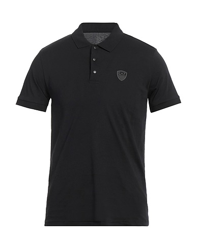 EA7 Polo Nero 100% Cotone