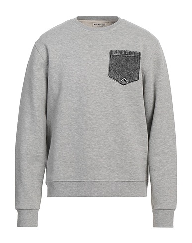 ROŸ ROGER'S Sweatshirt Light grey 80% Cotton, 20% Polyester
