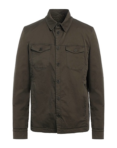GMS-75 Solid color shirt Military green 97% Cotton, 3% Elastane