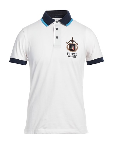 AERONAUTICA MILITARE Polo shirt FRECCE TRICOLORI White 95% Cotton, 5% Elastane