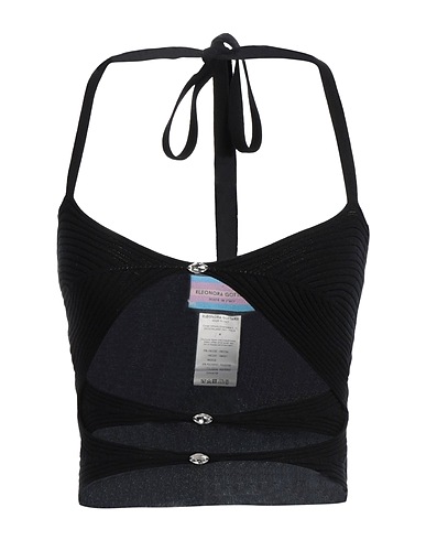 ELEONORA GOTTARDI Top Black 70% Viscose, 30% Polyester