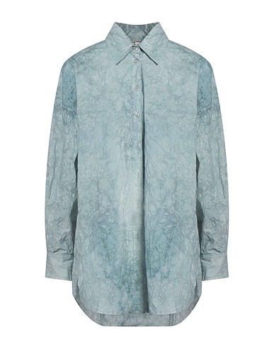 GIORGIO BRATO Shirts Sky blue 96% Cotton, 4% Elastane