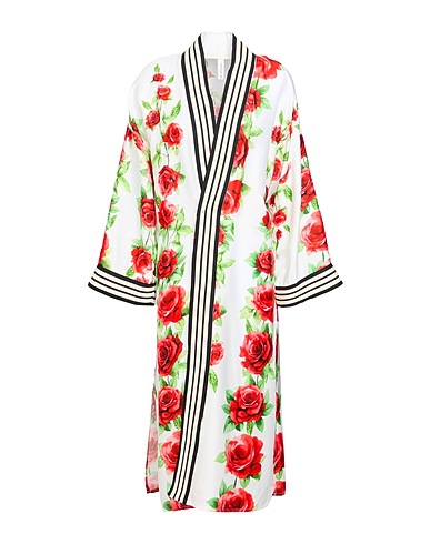 TENSIONE IN Full-length jacket White 100% Viscose