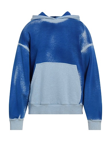 DONDUP Hooded sweatshirt Blue 100% Cotton, Elastane