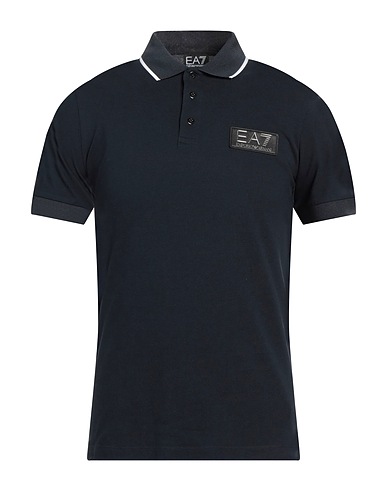 EA7 Polo shirt Midnight blue 100% Cotton