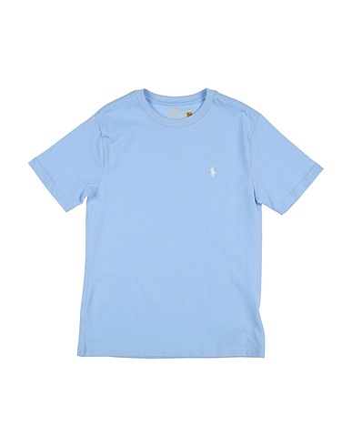 POLO RALPH LAUREN T-shirt COTTON JERSEY CREWNECK TEE
 Blu chiaro 100% Cotone