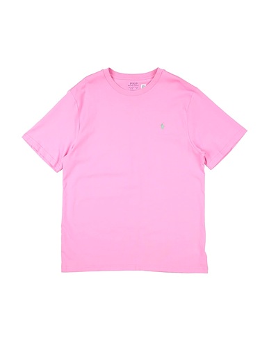 POLO RALPH LAUREN T-Shirt COTTON JERSEY CREWNECK TEE
 Rosa 100% Baumwolle