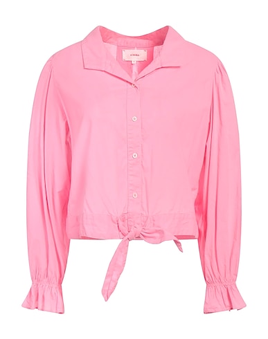 XíRENA Solid colour shirts & blouses Pink 100% Cotton