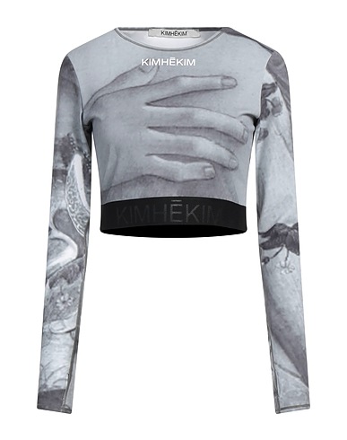 KIMHEKIM Top Grey 81% Polyester, 19% Elastane