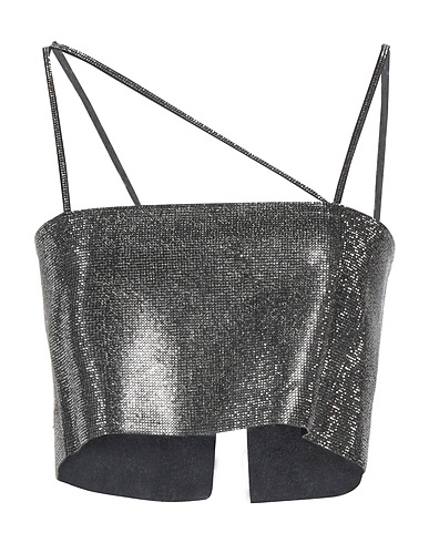 DONDUP Top Braungrau 93% Cupro, 7% Elastan