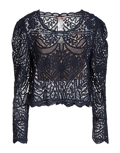 TWINSET Top Navy blue 100% Polyester