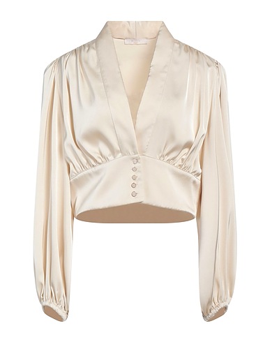 SILENCE LIMITED Hemden und Blusen einfarbig Cremeweiß 100% Polyester